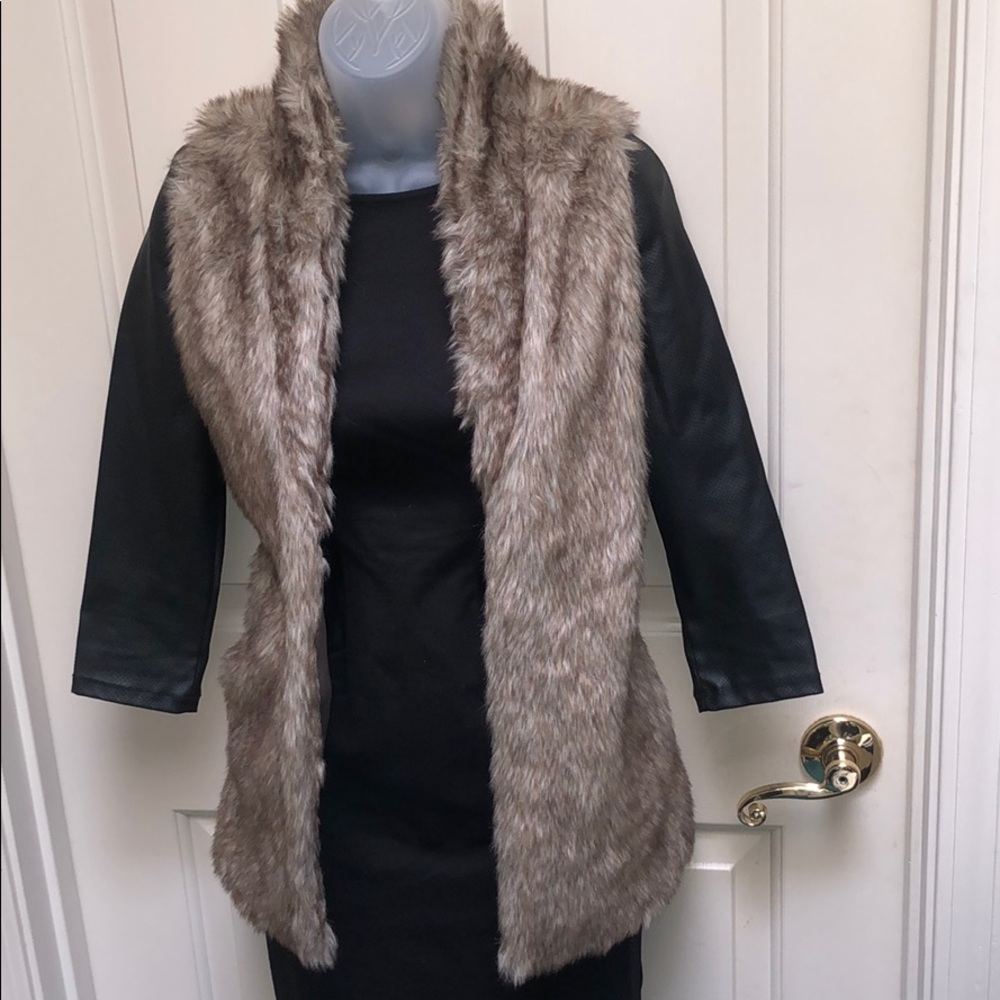 Faux fur vest